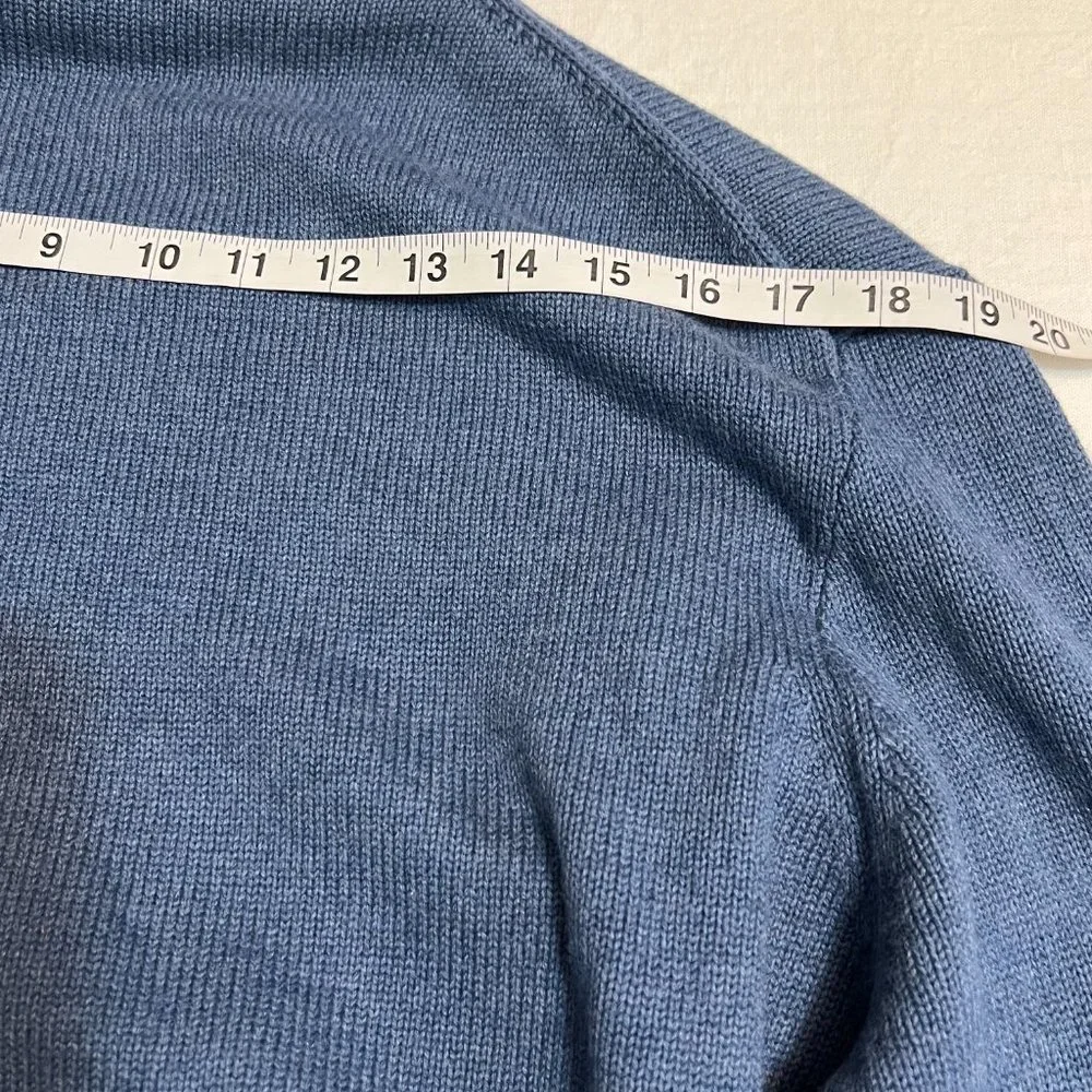 J. Crew Men's Sweater Knit Yale Blue Embroidered Size L Crewneck Pullover